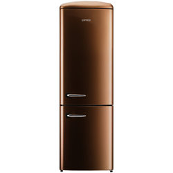 Gorenje ORK193 Freestanding Fridge Freezer, A+++ Energy Rating, Right-Hand Hinge, 60cm Wide Royal Coffee